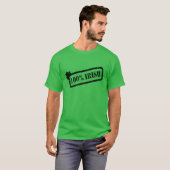 St. Patrick's Day 100% Irish Kleeblatt Green M T T-Shirt (Vorne ganz)