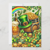 St Patrick's Day 16 . Geburtstag Einladung (Rückseite)