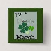 St. Patrick's Day 17 März 2023 Button (Vorderseite)