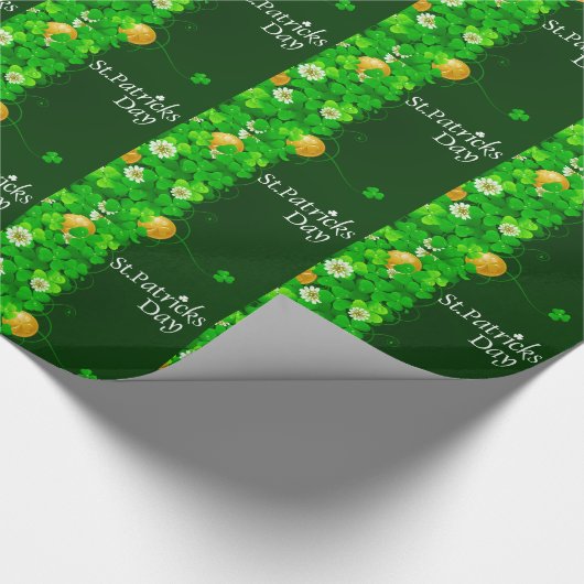 St. Patrick's Day 19 Wrapping Paper Geschenkpapier (Ecke)