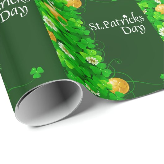 St. Patrick's Day 19 Wrapping Paper Geschenkpapier (Rolleneckpunkt)