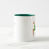 St. Patricks Day 2009 Zweifarbige Tasse (Mittel)