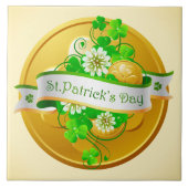 St. Patrick's Day 22 Tile Fliese (Vorderseite)