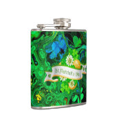 St.Patrick's Day 26 Wrapped Flask Options Flachmann (Rechts)
