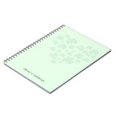 St. Patrick's Day 3 Blatt Klee Herz Grün Pastellfa Notizblock (Linke Seite)