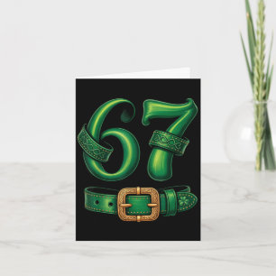 St. Patricks Day 67 Kobold lustig 67 Karte