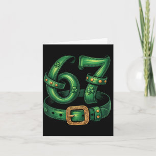 St. Patricks Day 67 Kobold lustig 67 Meme Karte