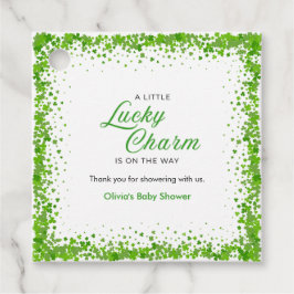 St Patrick's Day A Little Lucky Charm Baby Shower  Geschenkanhänger