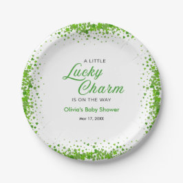 St Patrick's Day A Little Lucky Charm Baby Shower  Pappteller