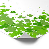 St Patrick's Day A Little Lucky Charm Baby Shower  Poster (Ecke)