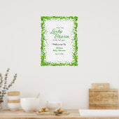 St Patrick's Day A Little Lucky Charm Baby Shower  Poster (Küche)