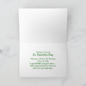 St. Patrick's Day Abstrakt Irish Note Card Karte (Innenseite)