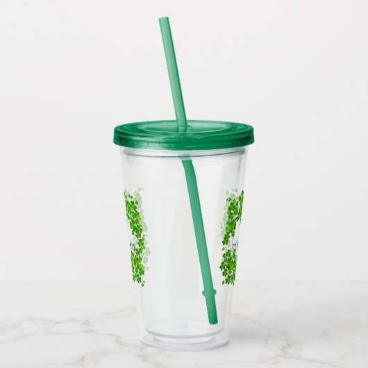 St. Patrick's Day Acrylic Plastic Tumbler Acryltrinkbecher (Links)