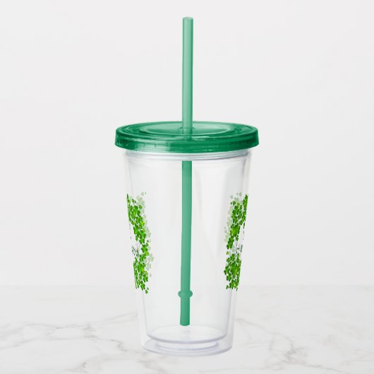St. Patrick's Day Acrylic Plastic Tumbler Acryltrinkbecher (Rechts)