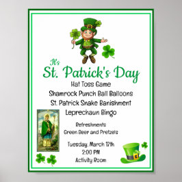 St. Patrick's Day Activity Director Party Senioren Poster