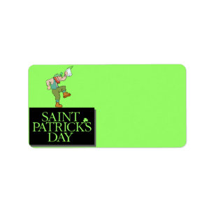 St. Patrick's Day Address Label Adressaufkleber