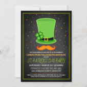 St. Patrick's Day Adult Geburtstagsparty Einladung (Vorderseite)