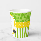 St Patrick's Day African American Boy Baby Shower Pappbecher (Links)