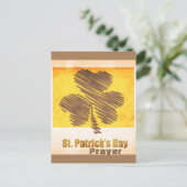 St. Patrick's Day Altes irisches Gebet Postkarte (Stehend Vorderseite)