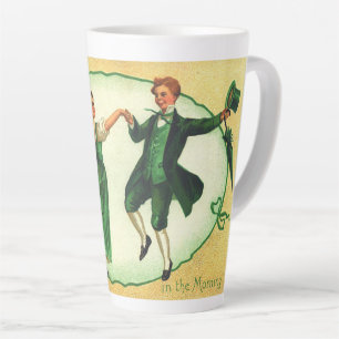 "St. Patrick's Day am Morgen." Vintage-Karte Milchtasse