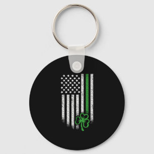 St Patricks Day American Irish Flag Kleeblatt Luck Schlüsselanhänger