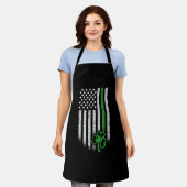 St Patricks Day American Irish Flag Kleeblatt Luck Schürze (Getragen)