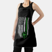 St Patricks Day American Irish Flag Kleeblatt Luck Schürze (InSitu)