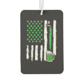 St Patricks Day Amerika-Flagge Heiliger Autolufterfrischer (Rückseite)