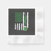 St Patricks Day Amerika Flagge Heiliger Serviette (Vorderseite)