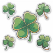 St. Patrick's Day and 4. Juli Celebration Aufkleber (Vorderseite)