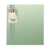 St. Patrick's Day Angel Notizblock (Vorderseite)
