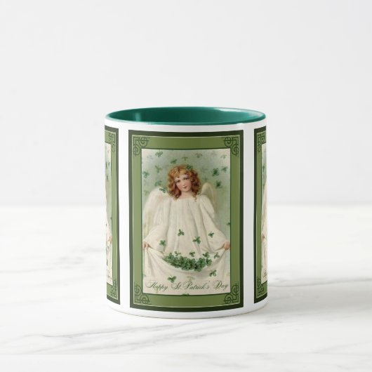 St. Patrick's Day Angel Tasse (Zentrum)