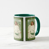 St. Patrick's Day Angel Tasse (VorderseiteRechts)