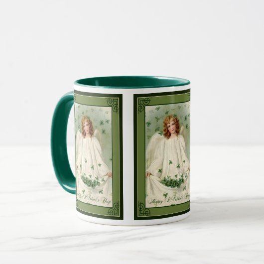St. Patrick's Day Angel Tasse (Vorderseite Links)