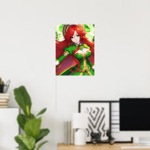 St. Patricks Day Anime Woman Poster (Heimbüro)