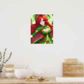 St. Patricks Day Anime Woman Poster (Küche)