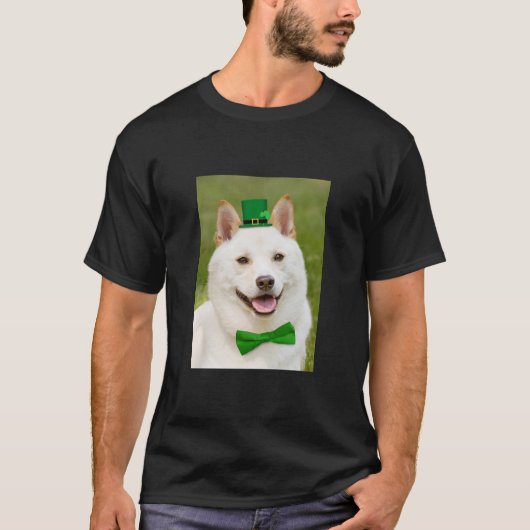 St Patrick's Day Anyone Shiba Inu Dog T-Shirt (Vorderseite)