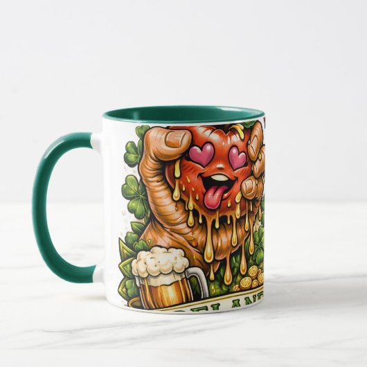 St. Patrick's Day Apfel-Rausch 🍀 Tasse (Links)