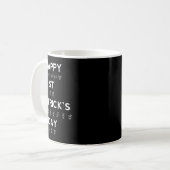 St Patrick's Day Asl Deaf Awareness Kaffeetasse (Vorderseite Links)