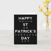 St Patrick's Day Asl Deaf Awareness Karte (Gelbe Blume)