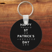 St Patrick's Day Asl Deaf Awareness Schlüsselanhänger (Vorderseite)