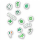 St. Patrick's Day Aufkleber (Vorderseite)