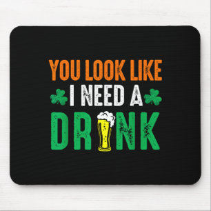 St. patricks day aussehen wie brauchen ein bier mousepad