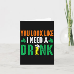 St. patricks day aussehen wie ich brauche ein bier karte