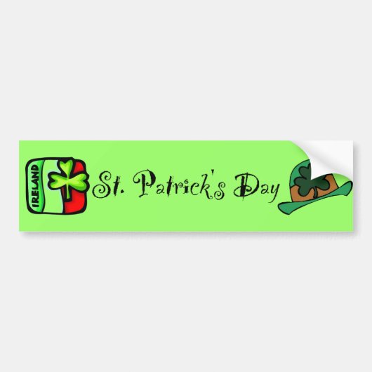 St. Patrick's Day Autoaufkleber (Vorne)