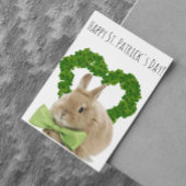 St. Patrick's Day Baby Bunny Karte