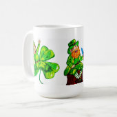 ST. PATRICK'S DAY BABY LEPRECHAUN KAFFEETASSE (Vorderseite Links)