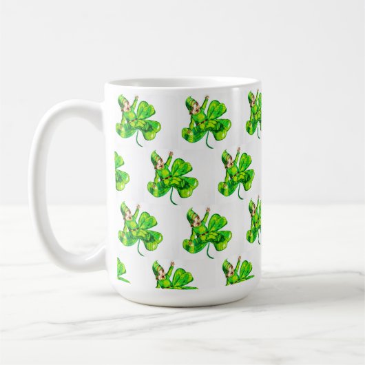 ST. PATRICK'S DAY BABY LEPRECHAUN KAFFEETASSE (Links)