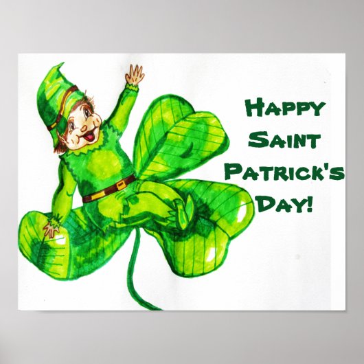 ST. PATRICK'S DAY BABY LEPRECHAUN POSTER (Vorne)