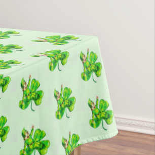 ST. PATRICK'S DAY BABY LEPRECHAUN TABLECLOTH TISCHDECKE